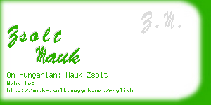 zsolt mauk business card